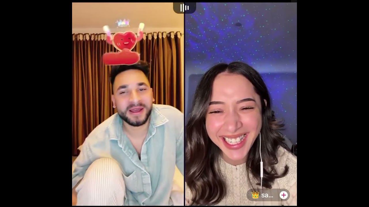 Waliullah very funny tik tok live with bisma #elma