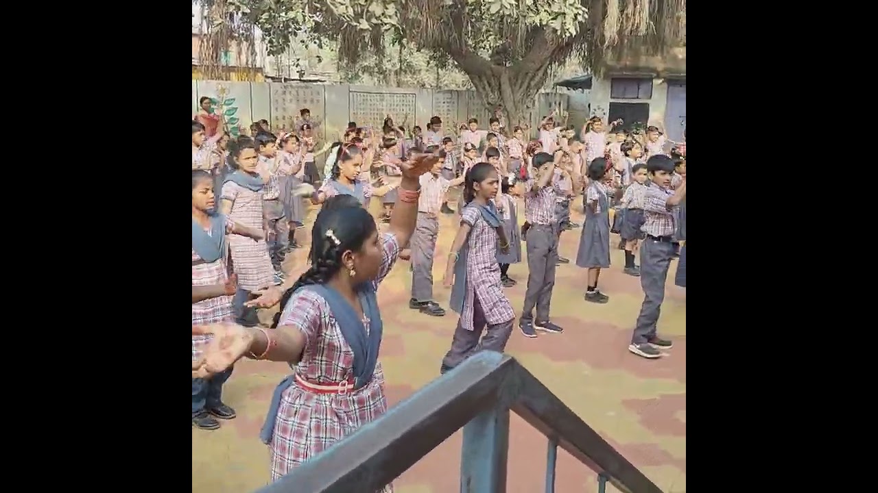 स्वर्गात आकाश गंगा #education #school #dance 