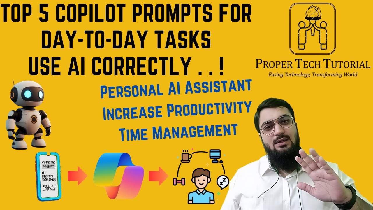 Top 5 Copilot Prompts for Daily Use: Workout, Trip, Recipe . . . | @ProperTechTutorial | Arslan Tech