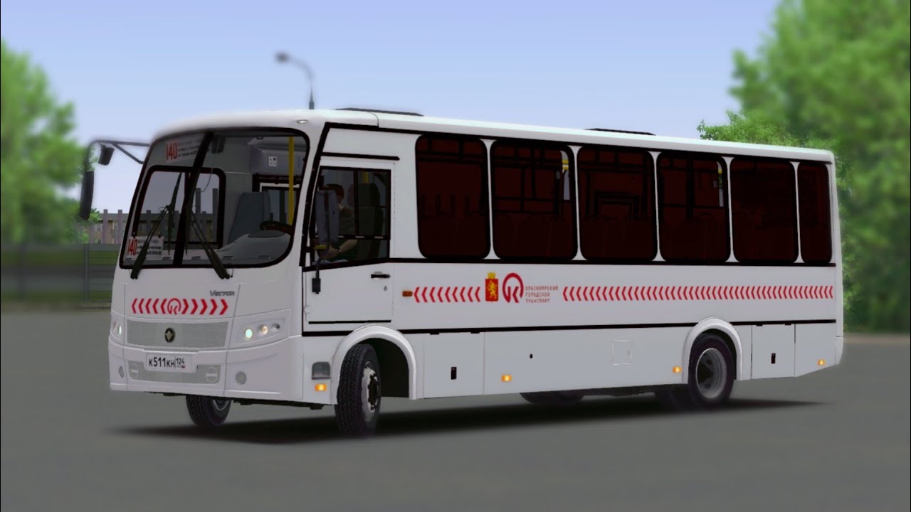 Пригородный рейс на автобусе ПАЗ Vector 320412-05 Omsi 2