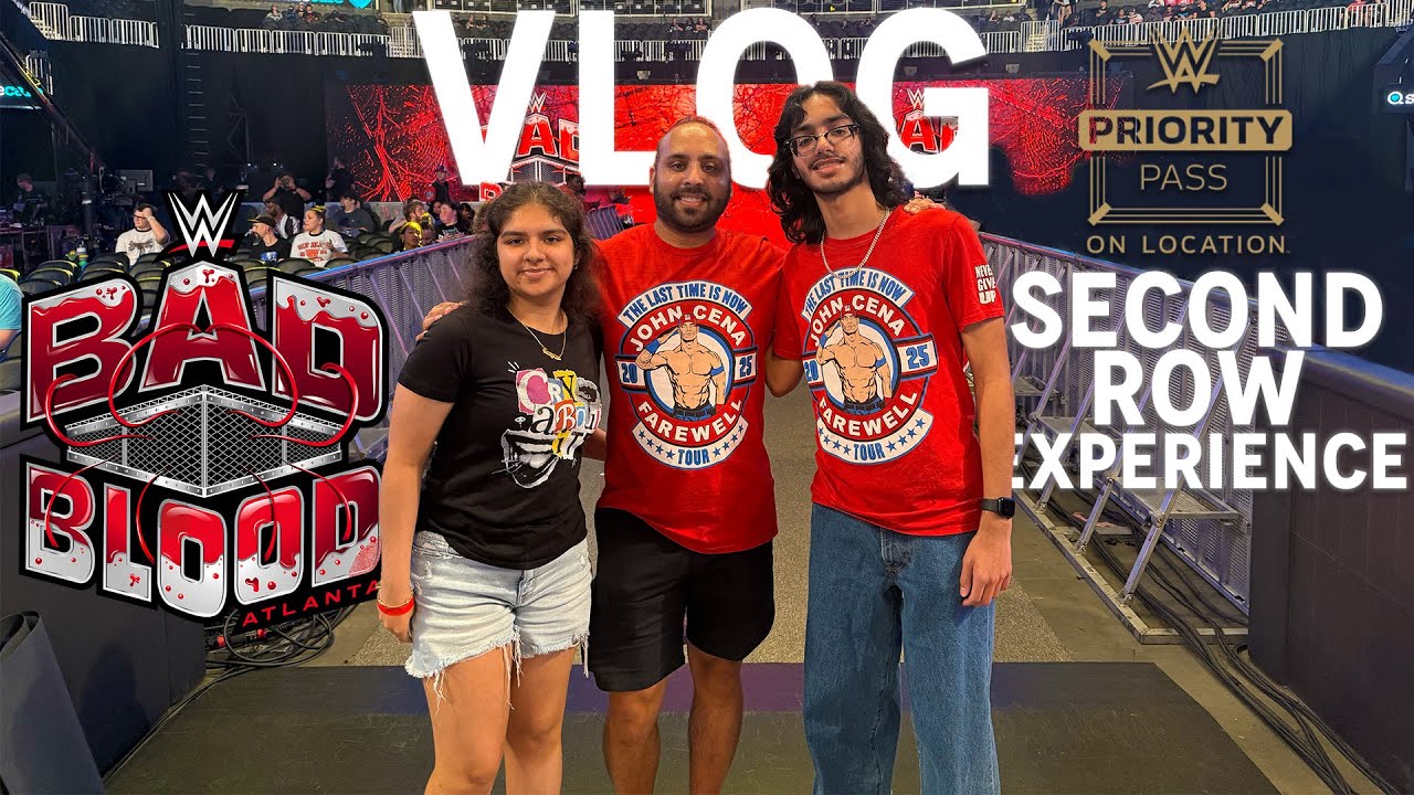 WWE BAD BLOOD - VLOG | ON LOCATION - Second Row Experience (Champion Package)