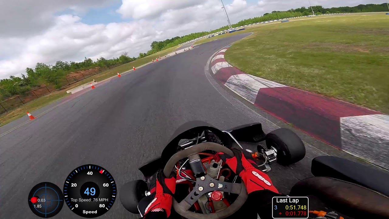 Shifter Kart 75 MPH on Dumpster Tires Around GoPro Motorplex