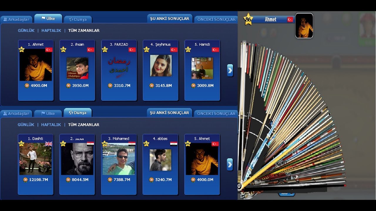 Pool Live Tour TЯ ПO : 1 YuSuF PERİHAN 4.900.000.000 M Completed