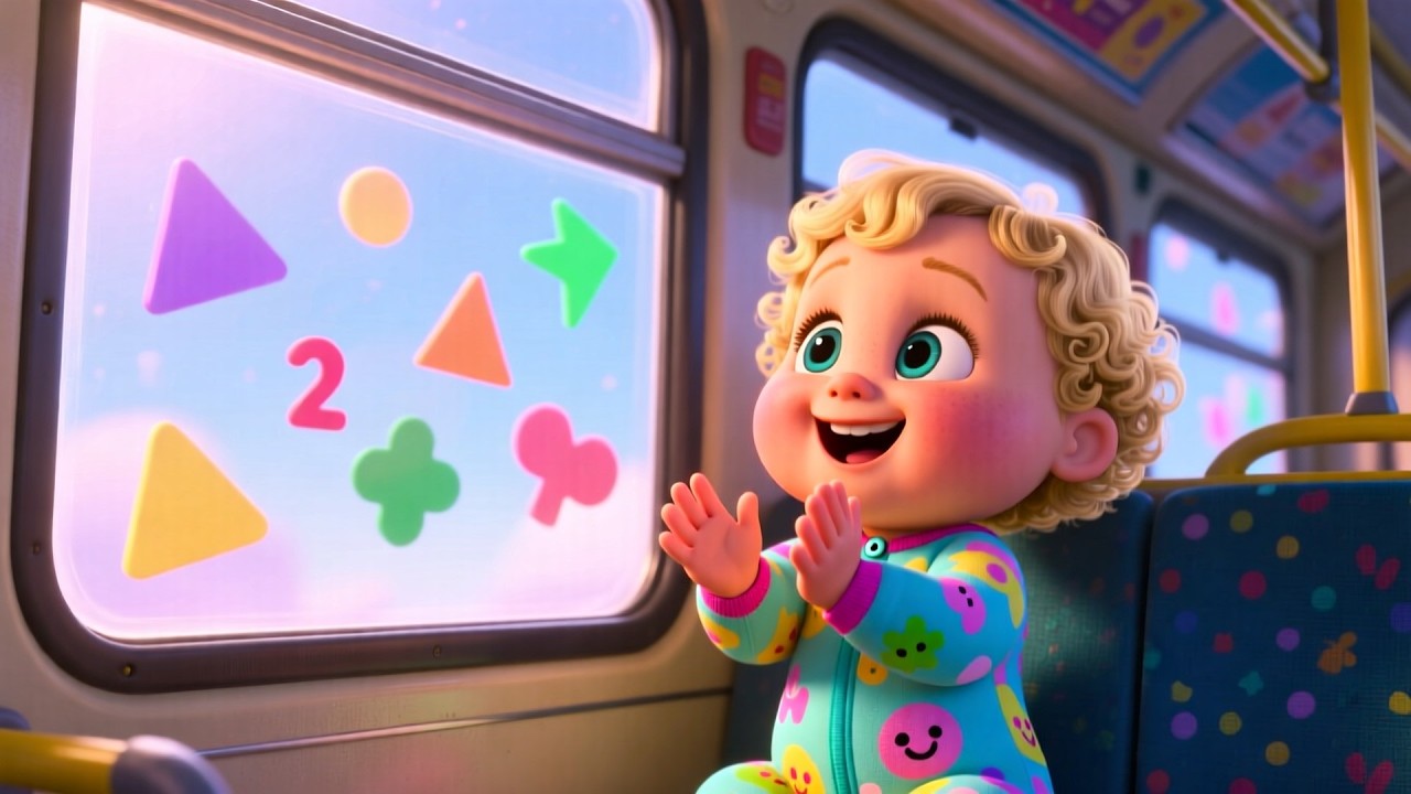 Flying Buses Over Rainbow 🌈🚌 | Fun Kids Song for Toddlers | Sing Along & Magical Adventure