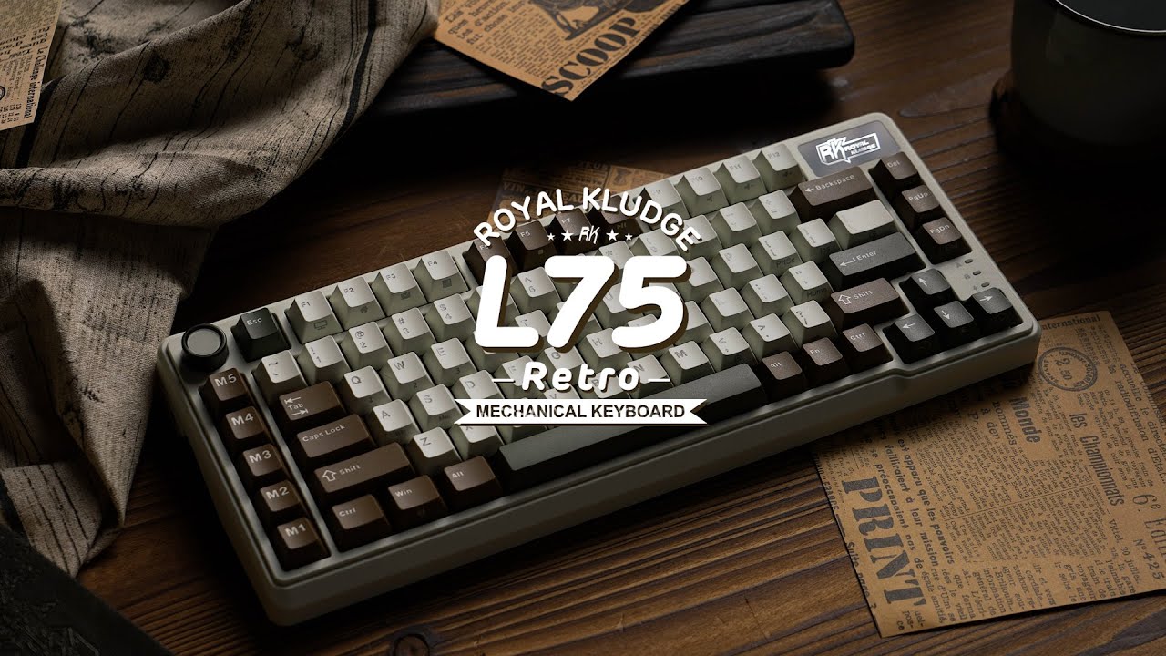 Is This the Coolest Retro Keyboard Ever? Discover the RK L75 Keyboard!