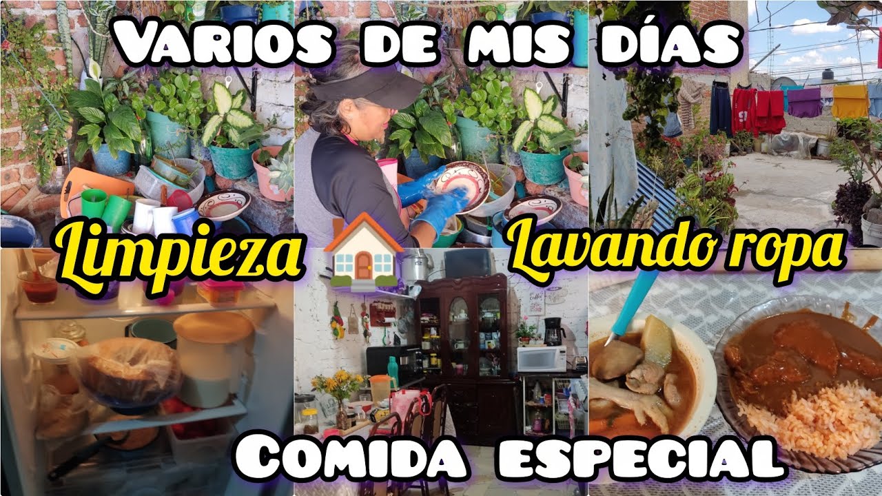 # VARIOS DÉ MIS DÍAS 🏠 # COMIDA ESPECIAL 😋 LIMPIEZA Y MÁS