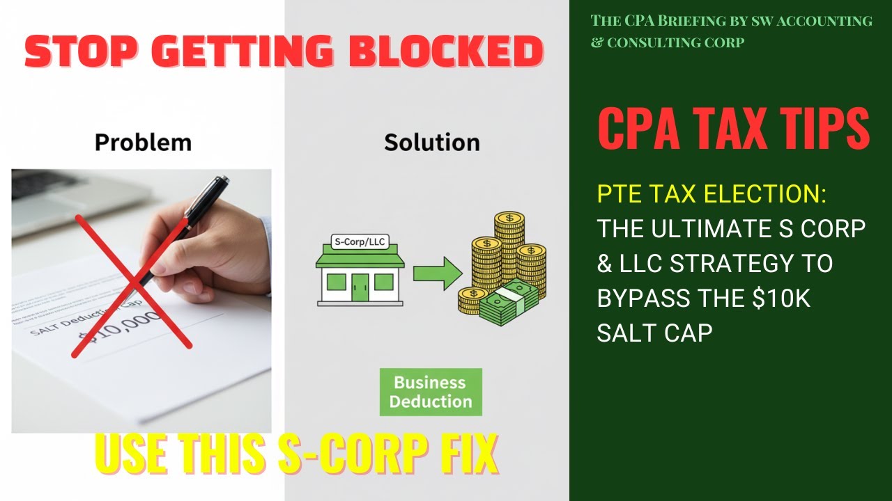 PTE Tax Election: The Ultimate S Corp & LLC Strategy to Bypass the $10k SALT Cap