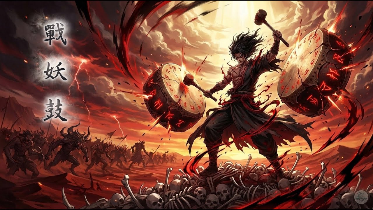 《戰妖鼓》｜一人一鼓逆天問鼎｜古風熱血歌曲｜靈感取自《仙逆》中王林戰妖鼓，鼓陷為順，回彈為逆，最終一擊逆天問鼎｜仙俠古風音樂｜燃系中文歌曲