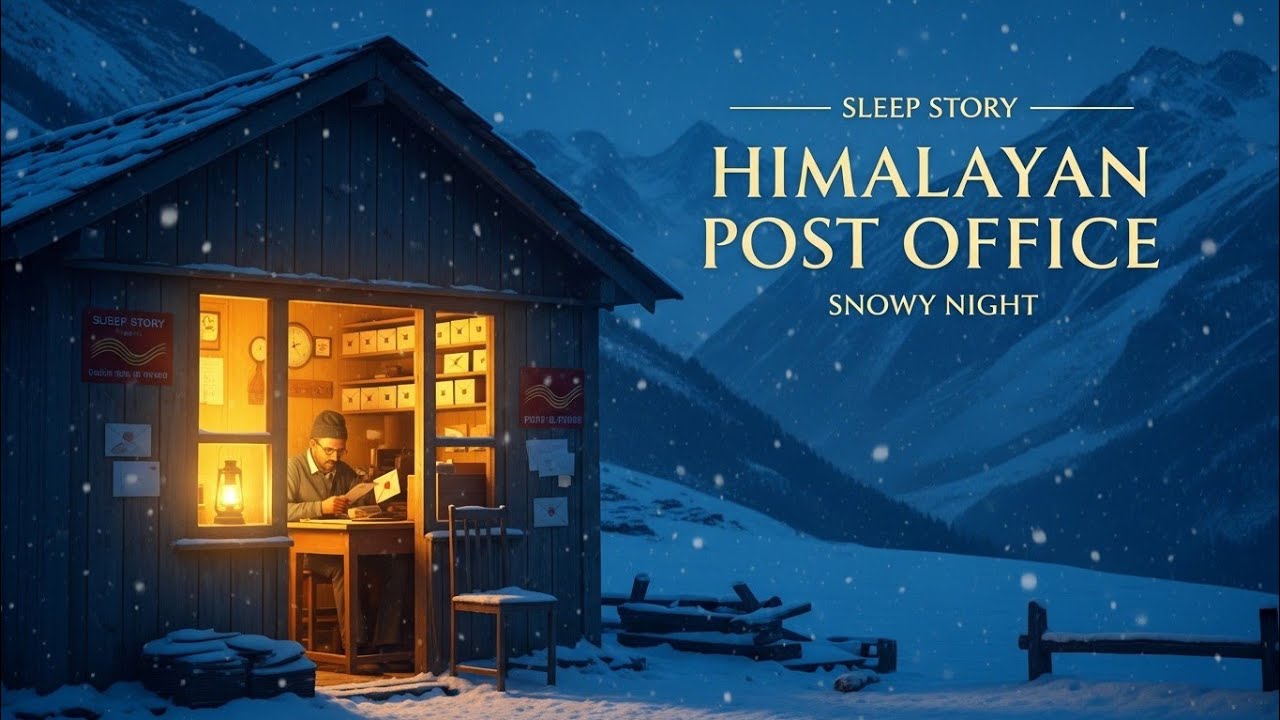 FALL ASLEEP in a Himalayan Post Office | A Snowy Mountain Magical  Story for sleep