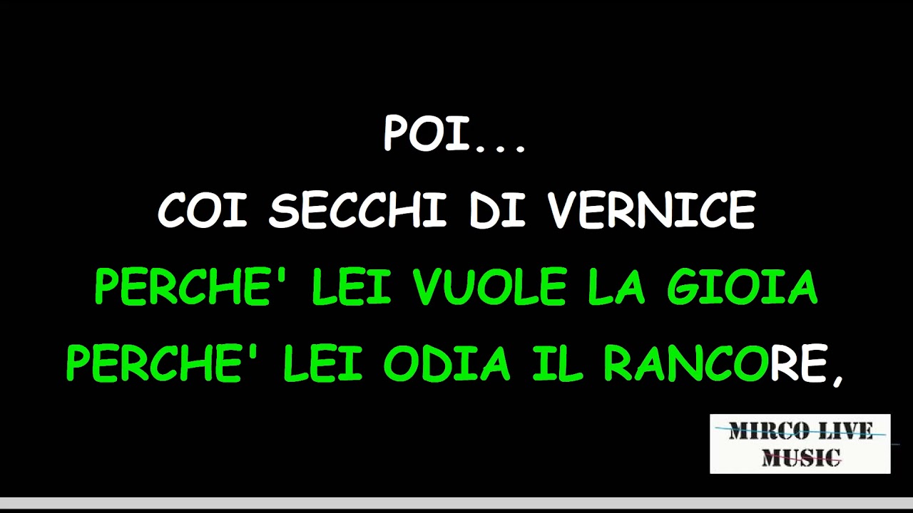 TIZIANO FERRO - MARGHERITA ( KARAOKE )
