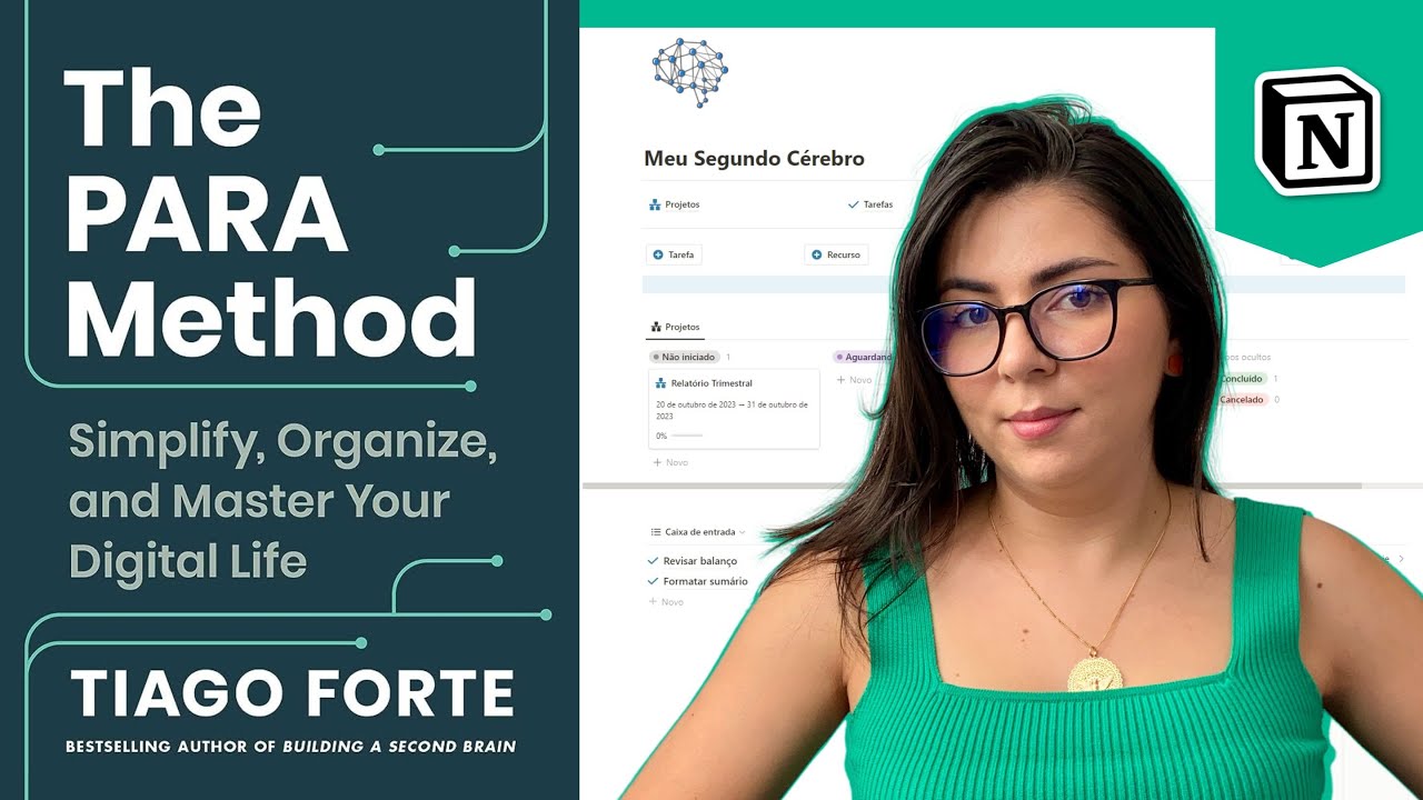 Manual do Método PARA na prática usando o meu template de Segundo Cérebro no Notion