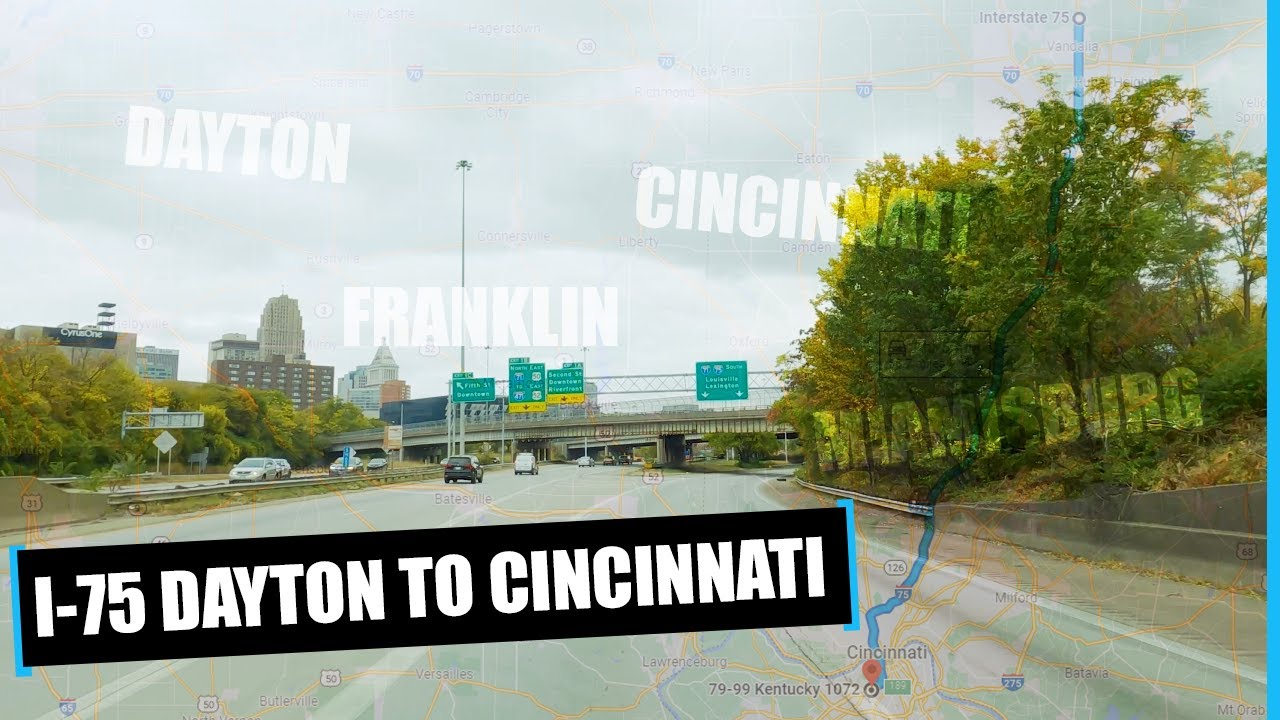 I-75 Dayton to Cincinnati Drivelapse.