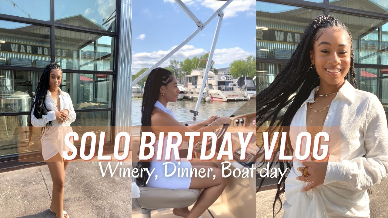 VLOG! My Solo Birthday Celebration! Winery & MORE | BighairMich