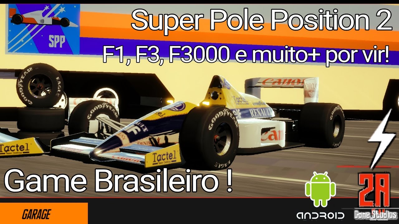Novidade!!! Saiu a Alpha do Super Pole Position 2!! games brasileiro de Formulas! com Road To F1!