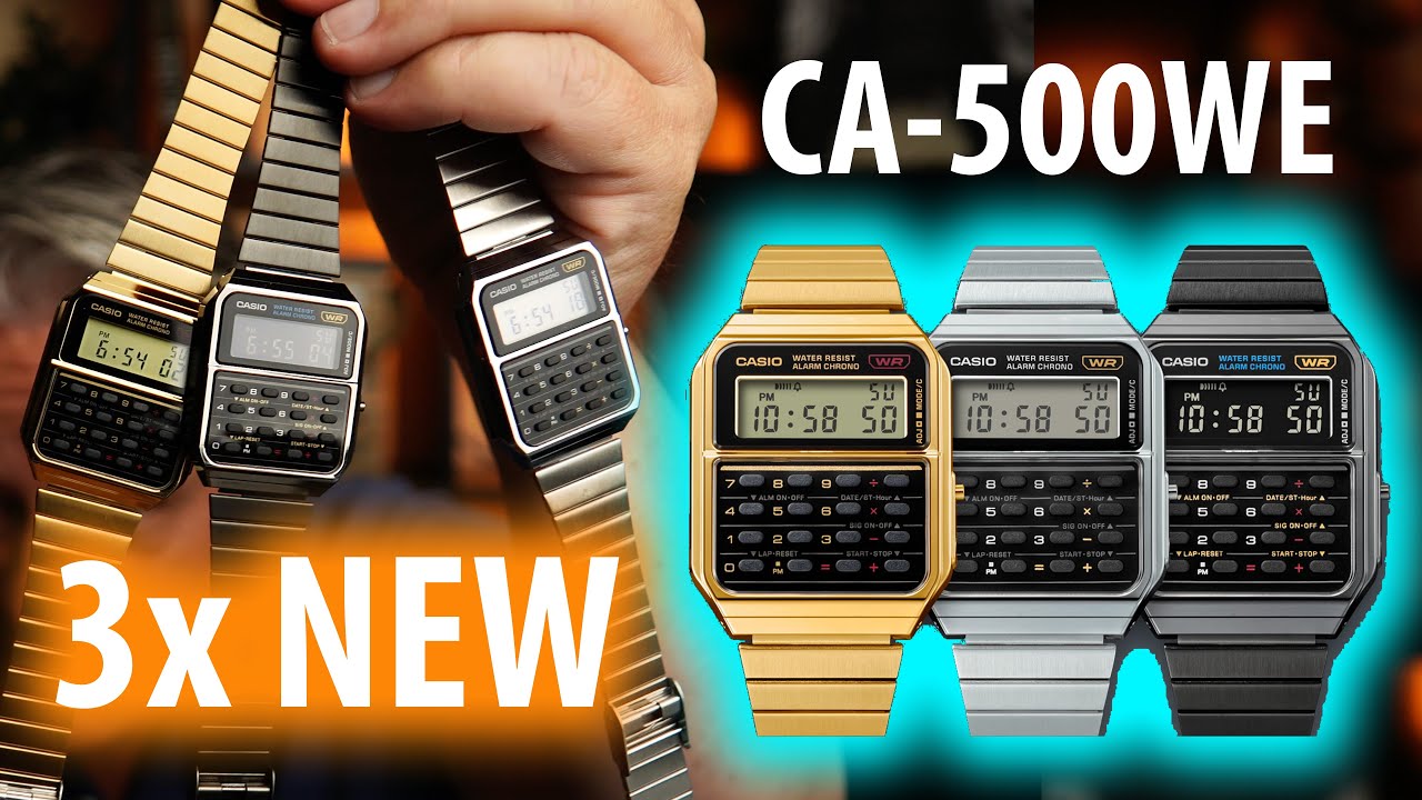 Gewinnspiel 3x NEUE Casio VINTAGE CA-500W Taschenrechner Uhr