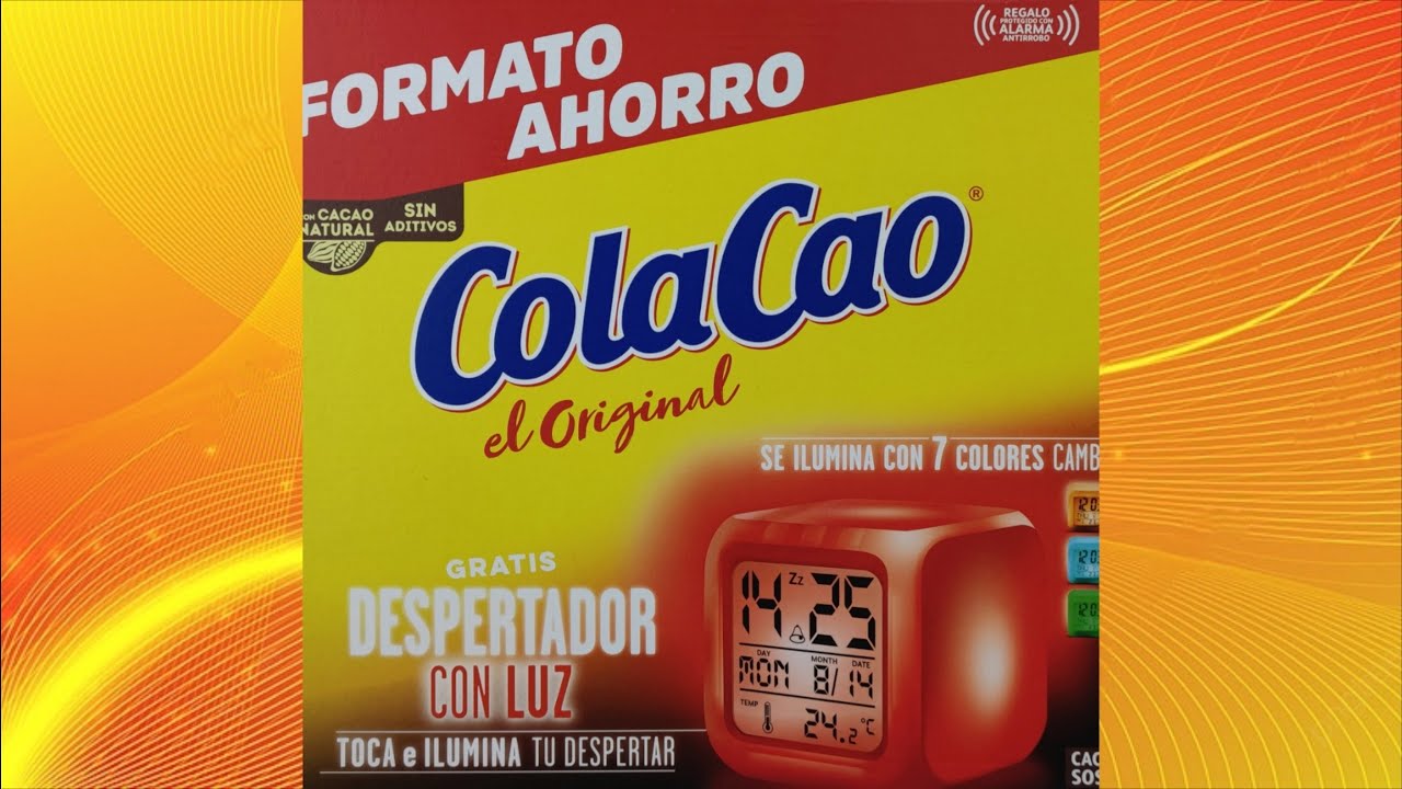 ColaCao despertador con luz - Tutorial - Unboxing - Instrucciones de uso - Review