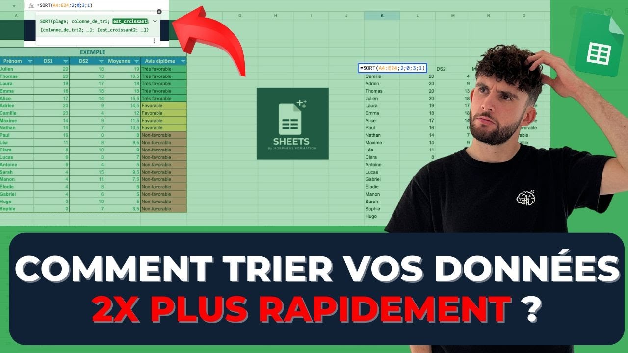 Google Sheets : et si vous appreniez à trier vos données 2x plus vite ?
