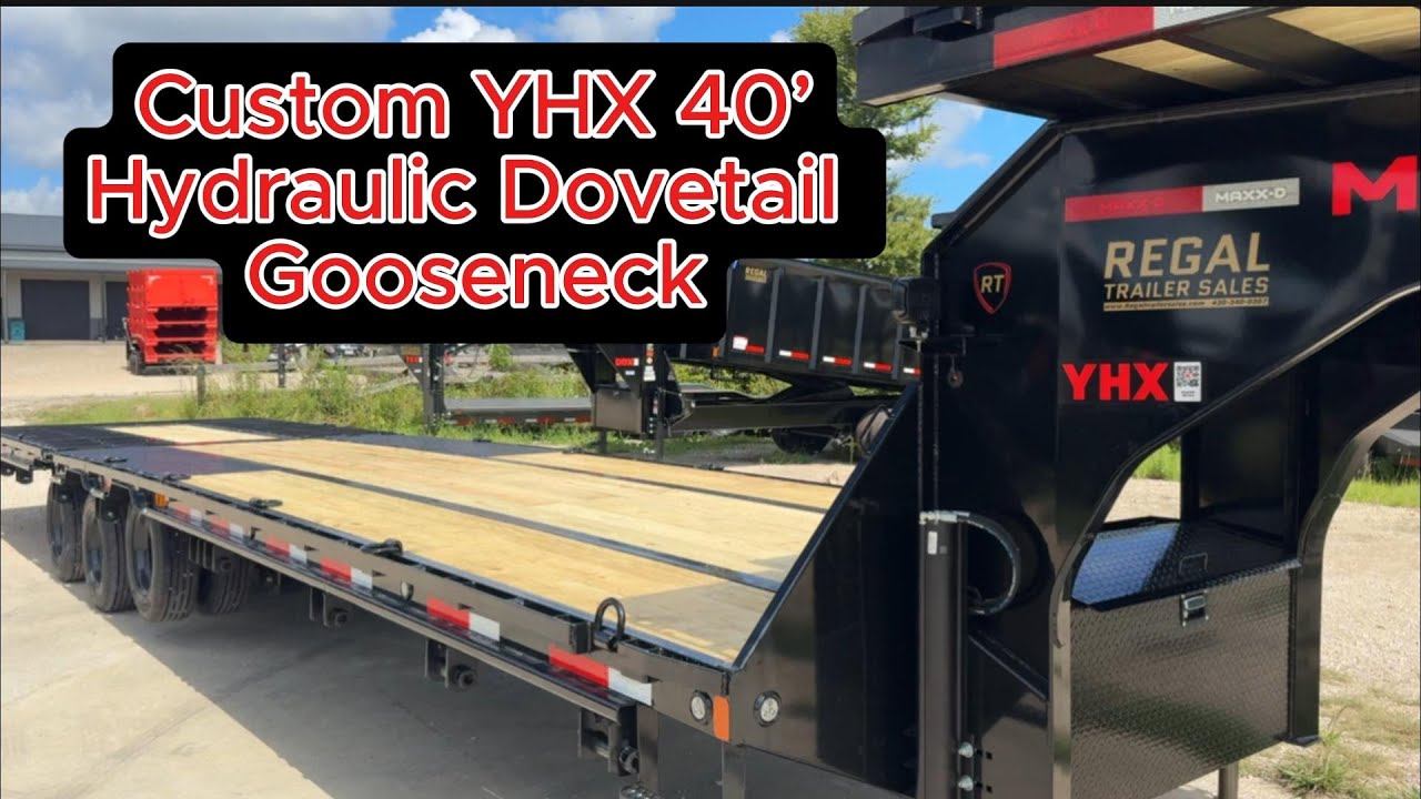 Is this the best custom trailer you've seen? Custom MAXX-D YHX 40' Hydraulic Dovetail Gooseneck