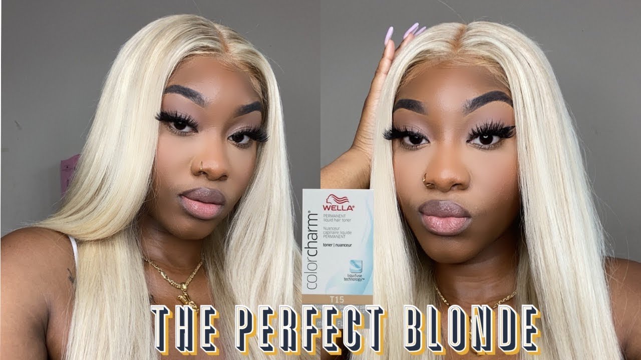 THE PERFECT ASH BLONDE Using Wella T15 Toner ft LacedByAmari | ✨GREAT FOR WOC ✨