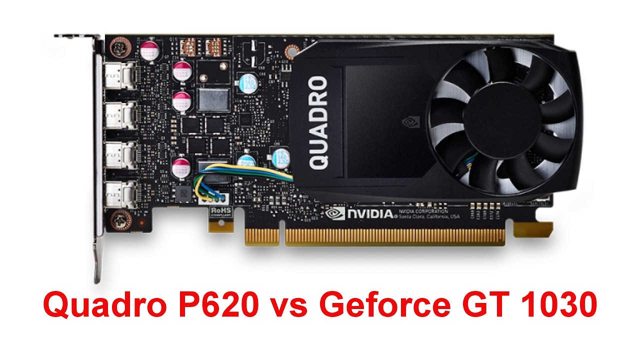 Quadro P620 vs GT 1030 i RX 460 - czy ta karta ma sens do gier?