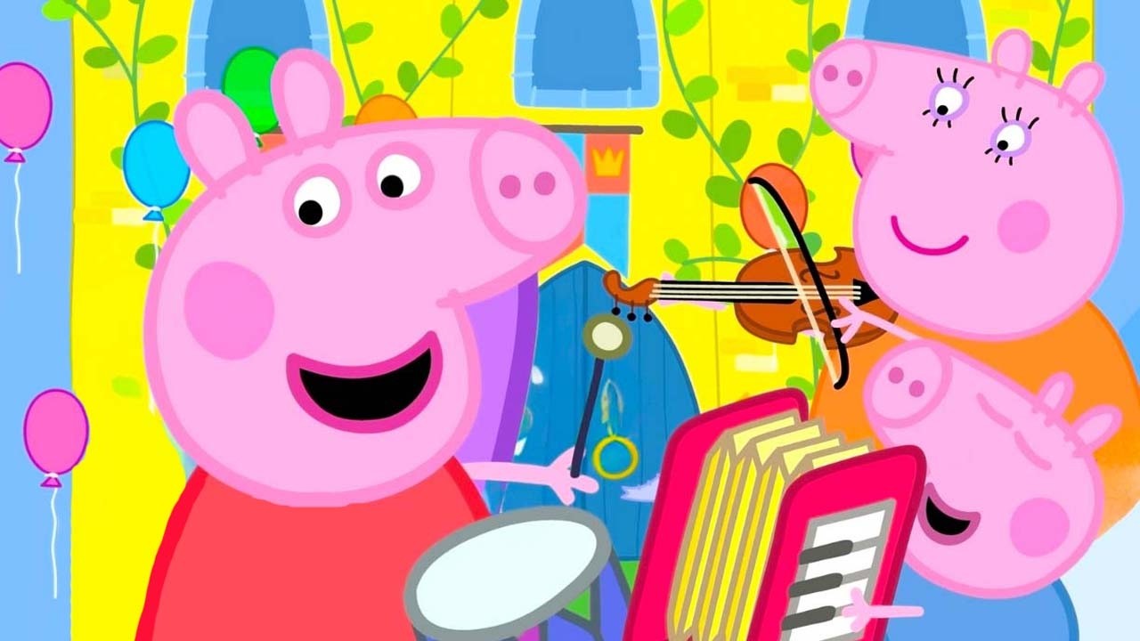 Peppa Pig 🎵 C'est la fête de la musique ! 🎹🎸 Dessins animés