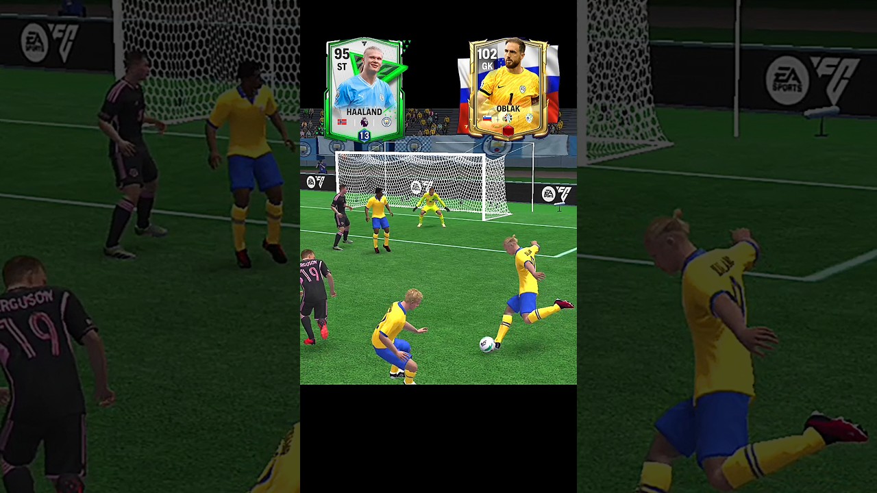 Haaland vs Oblak ☠️ #fcmobile #fifamobile #eafc #eafcmobile #shorts
