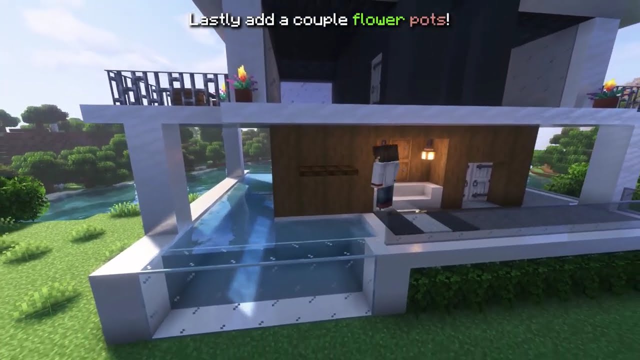 BEST MODERN HOUSE IN MIECRAFT #minecraft