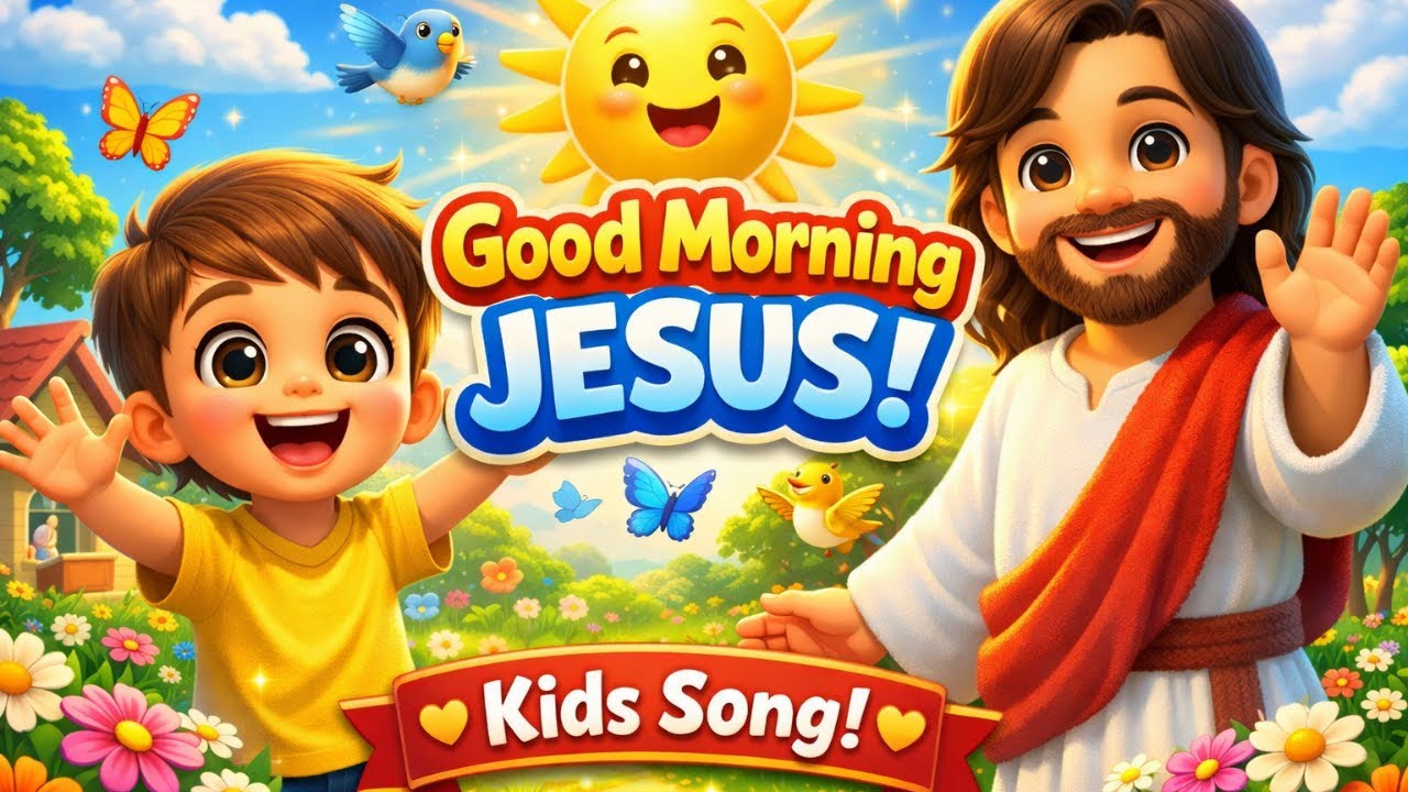 Good Morning Jesus ☀️ | Christian Morning Song for Kids | Worship Song for Children