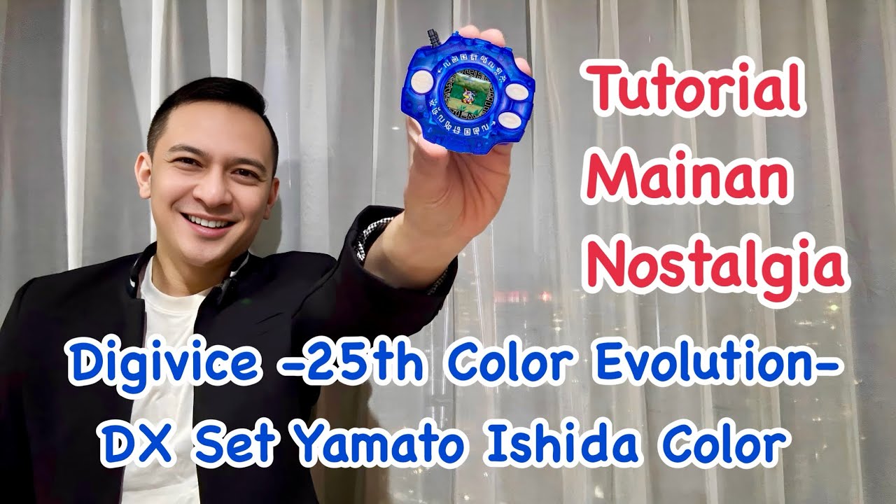 Tutorial Mainan Nostalgia : Digivice - 25th Color Evolution- DX Set Yamato Ishida Color