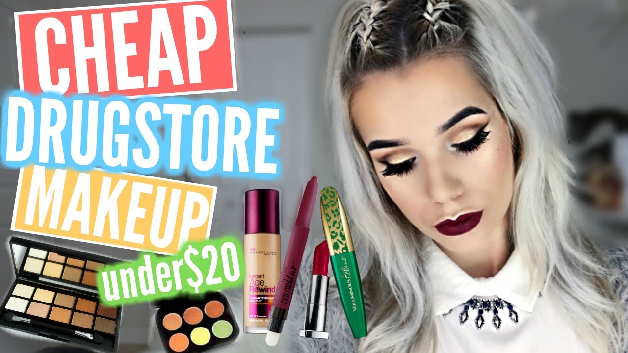 BEST AFFORDABLE DRUGSTORE MAKEUP Gold Eyes Berry Lips!
