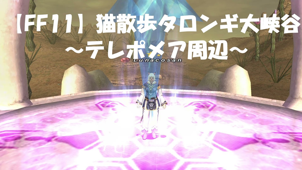 【FF11】猫散歩タロンギ大峡谷～テレポメア周辺～