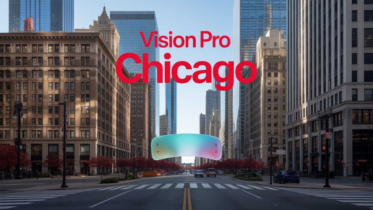 Чикаго в разрешении 4K на Apple Vision Pro | Виды с воздуха и с улиц