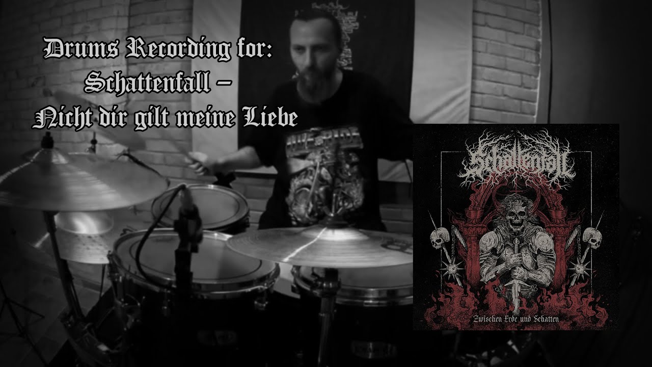 Schattenfall – Nicht dir gilt meine Liebe (Drum Recording)