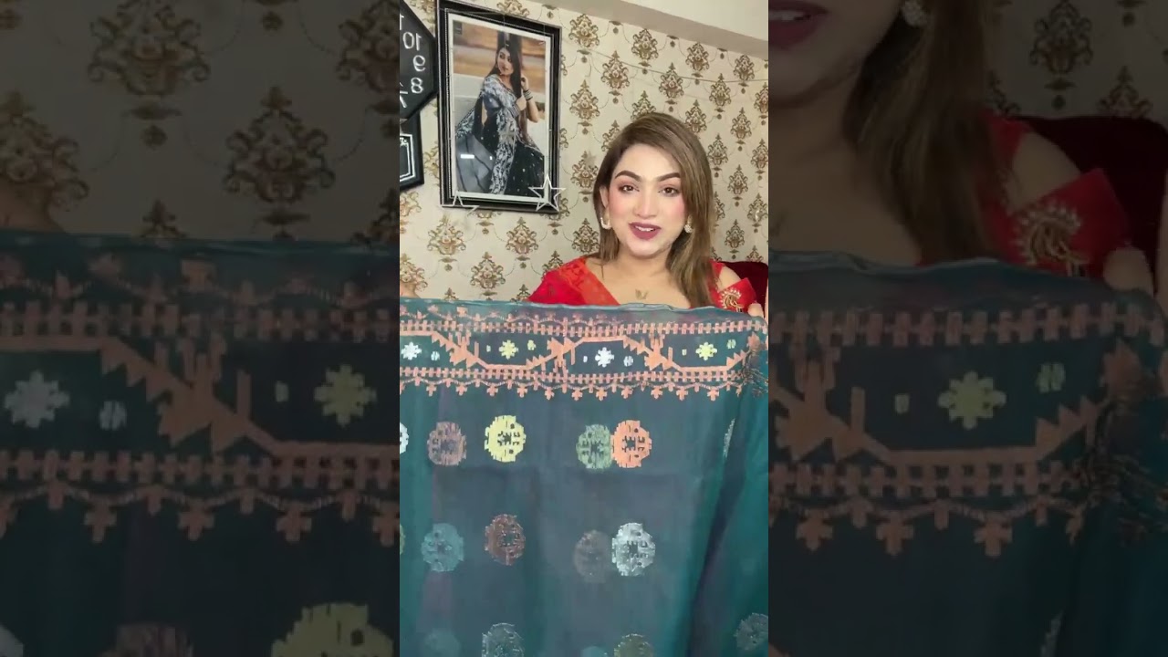Traditional Dhakai Jamdani Saree Short Live