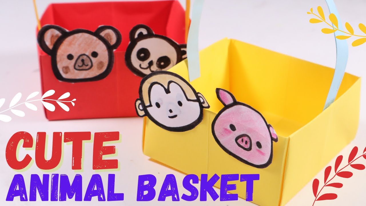 Make this cute mini paper basket | Mini paper basket tutorial