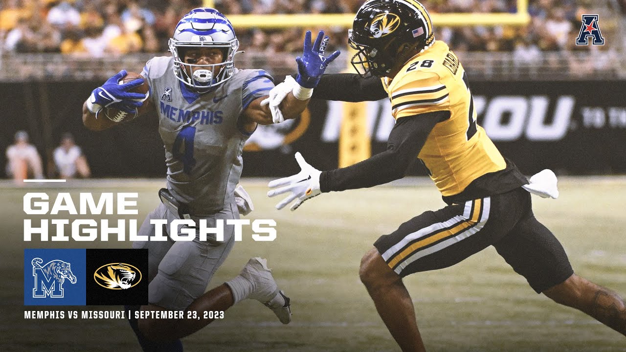 Game Highlights: Missouri 34, Memphis 27 Football (September 23, 2023)