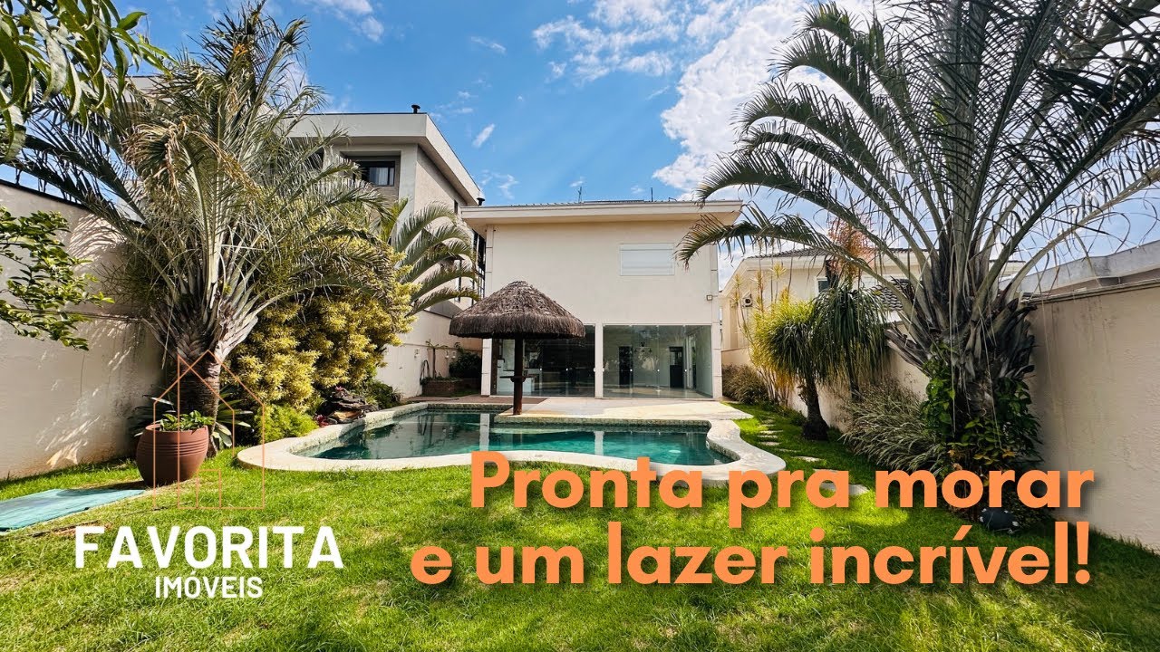 Casa com 4 dormitórios e com incrível área gourmet e piscina à venda no Condomínio Santa Maria!