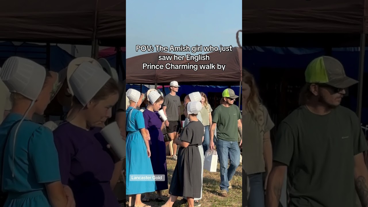 POV: When an Amish girl&rsquo;s heart meets her Prince Charming 🥰.  #amish #mennonite #fairytales