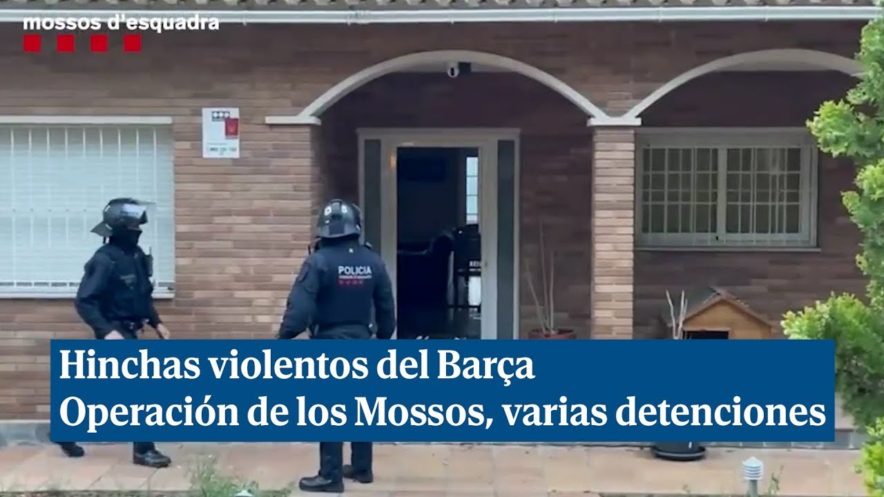 Al menos 25 detenidos de los Casuals, un grupo radical y violento de hinchas del FC Barcelona