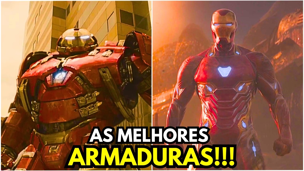 TOP 10 MELHORES ARMADURAS DO HOMEM DE FERRO!!!