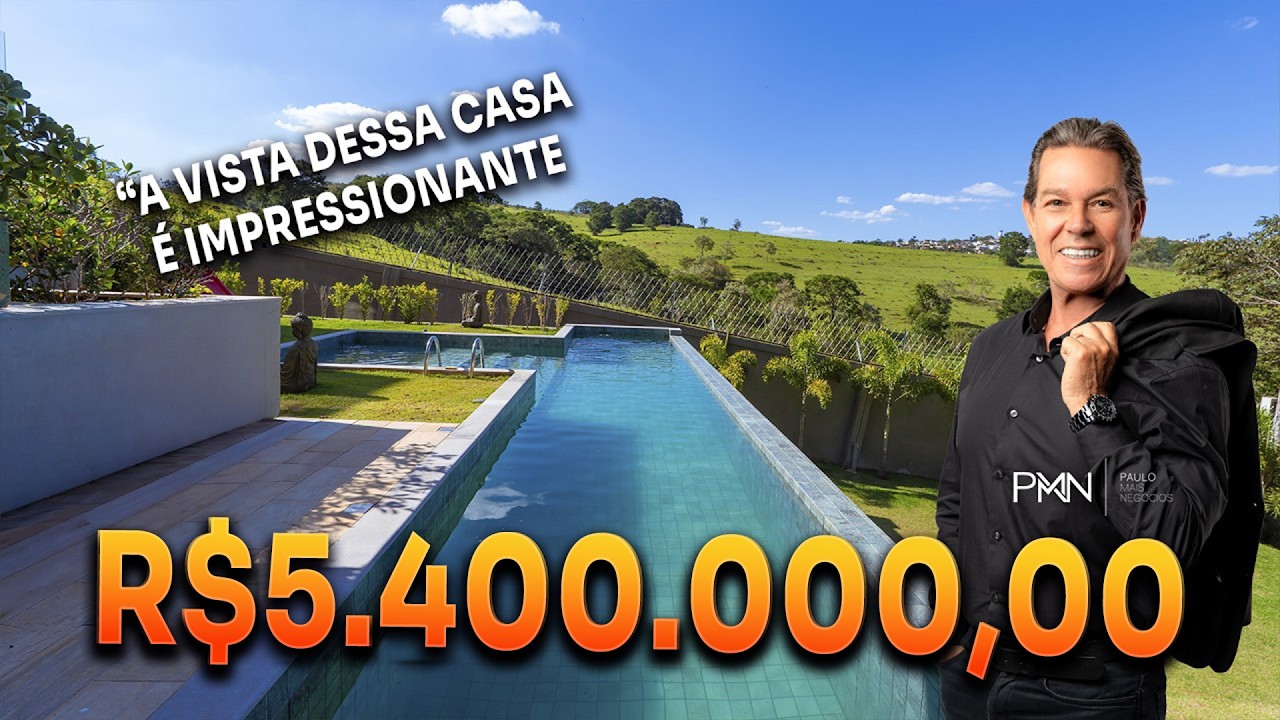 A CASA PERFEITA EXISTE — E ELA ESTÁ À VENDA EM SOUSAS (MOBILIADA!) R$7.900.000,00