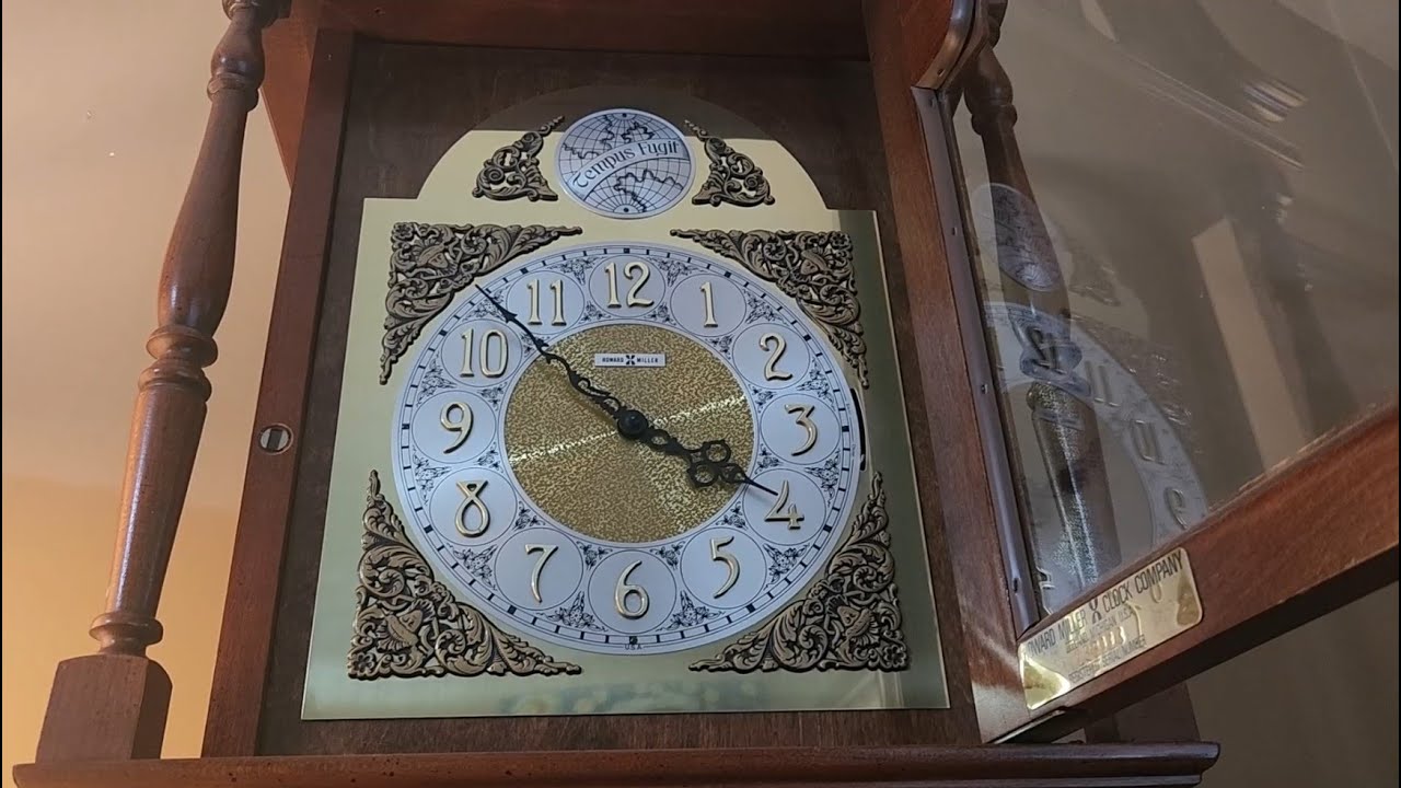 Howard Miller Grandfather Clock Model 610-119 with Demo of Westminster Chimes and Hourly Chime