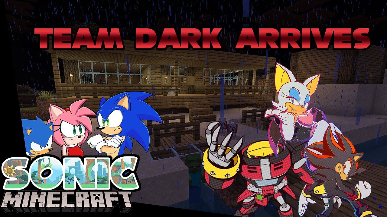 Sonic and The Speed Cast Play Minecraft - Team Dark Arrives