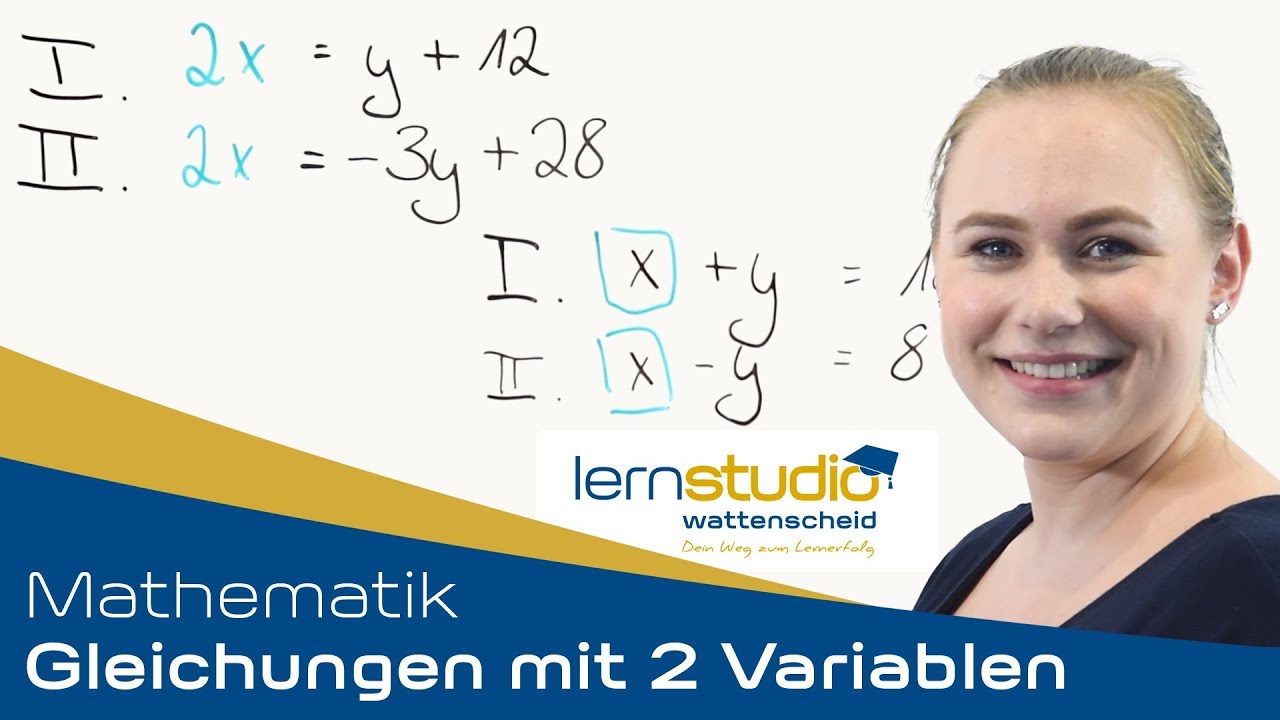 Gleichungen mit zwei Variablen - Mathematik Nachhilfe