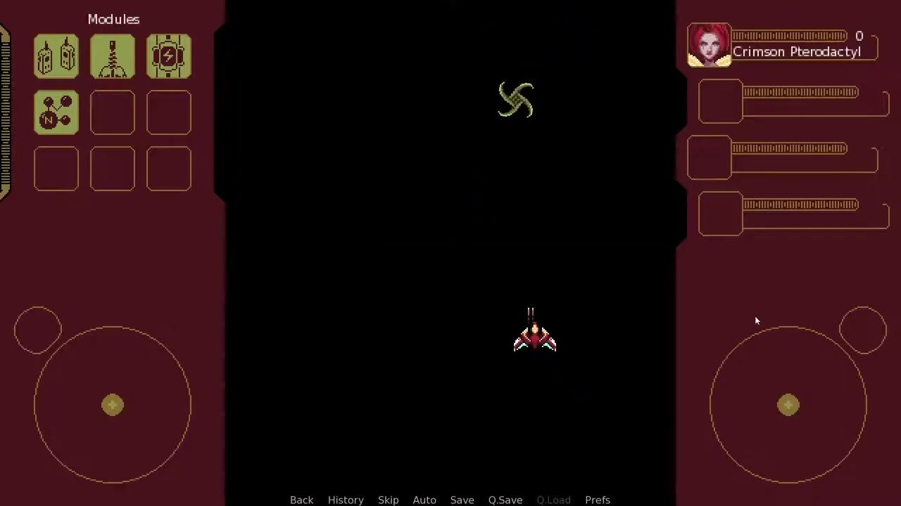 Renpy Visual Novel Top Down Shoot 'Em Up Game