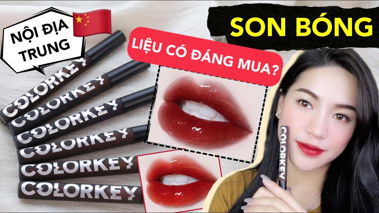 🔥Review🔥COLOR KEY | Son bóng nội địa Trung ĐẸP❓[Video có chứa Affiliate Marketing]