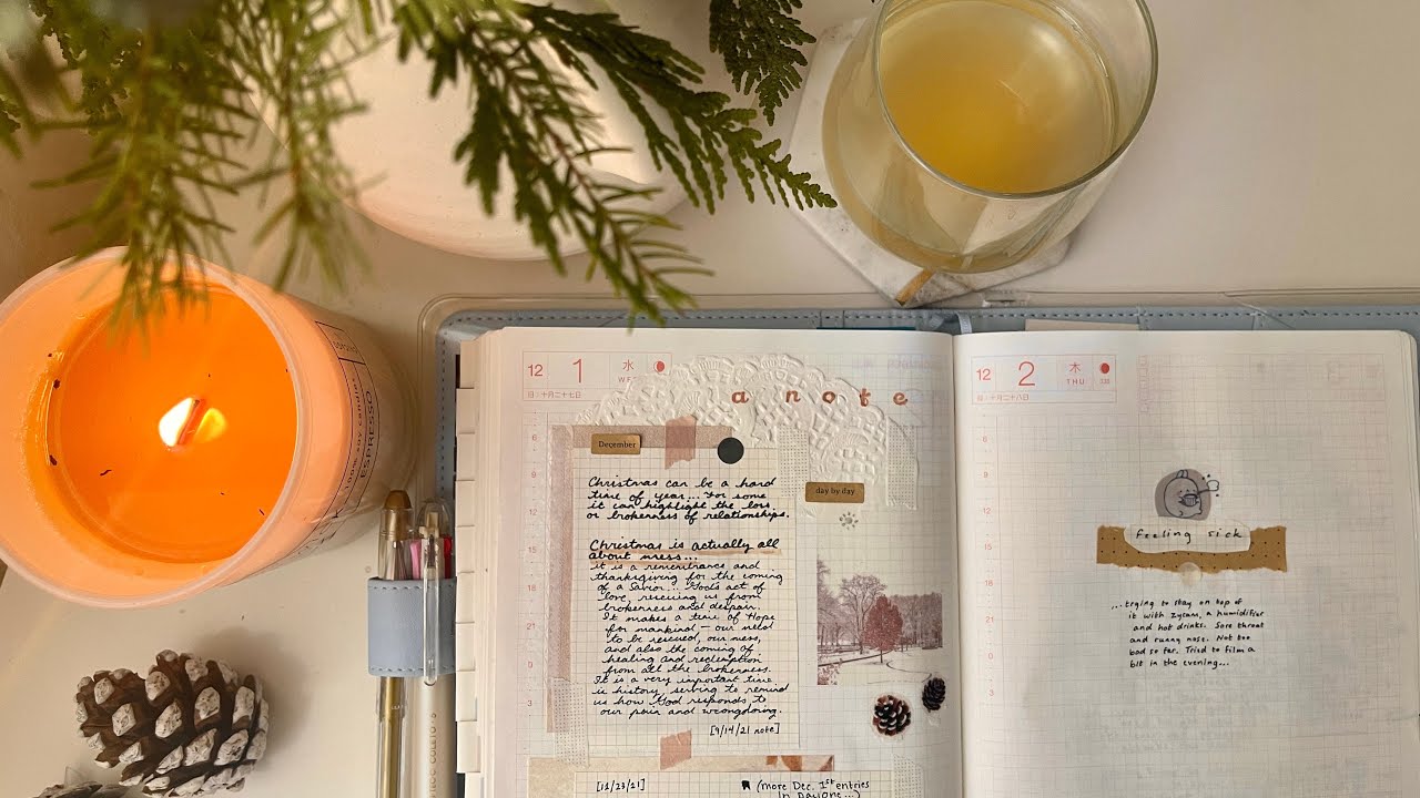 🌲Winter Journal With Me (ASMR)