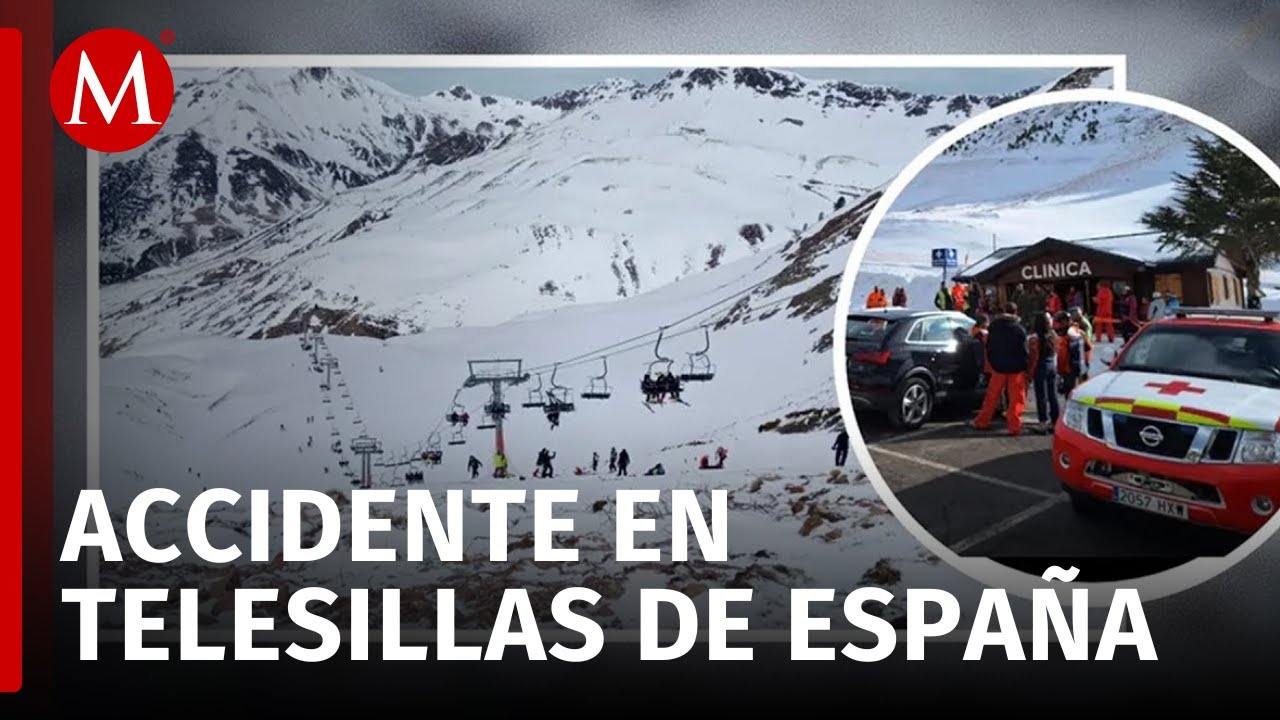 Personas caen de telesilla en estación de esquí en España; hay dos heridos de gravedad