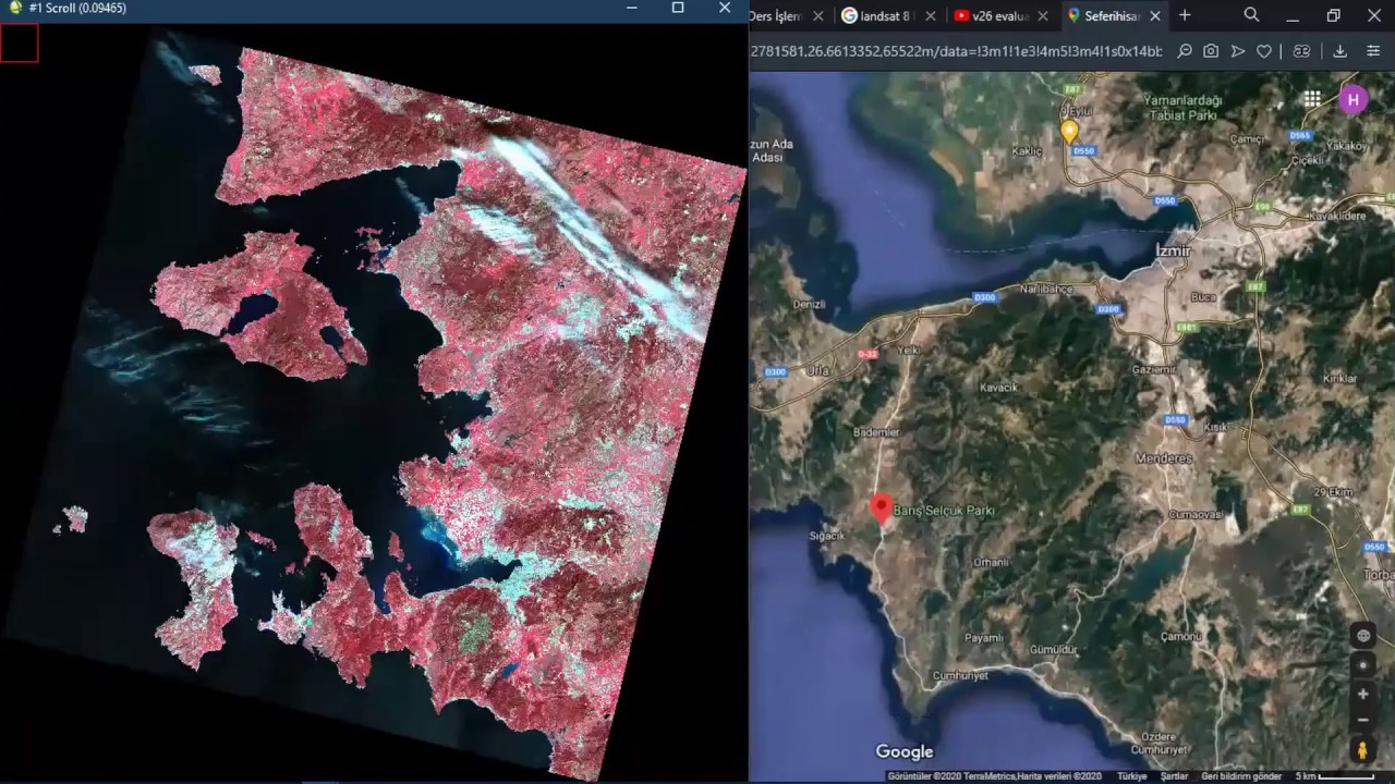 ENVI 5.3 Supervised Classification and Change Detection Analysis Practice with Landsat 8 Images