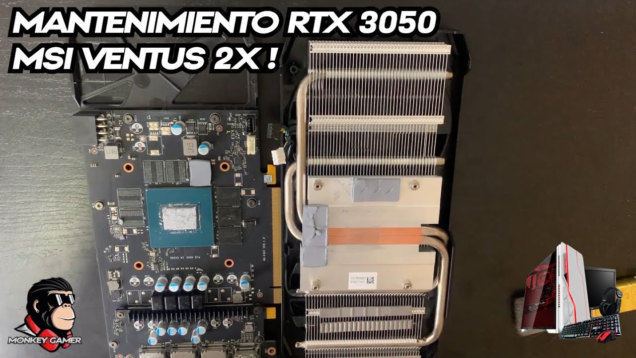 Mantenimiento RTX 3050 MSI Ventus 2x OC 8GB
